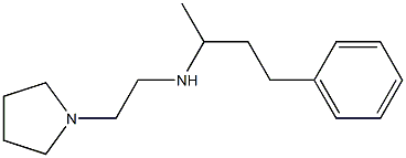 (4-phenylbutan-2-yl)[2-(pyrrolidin-1-yl)ethyl]amine 구조식 이미지