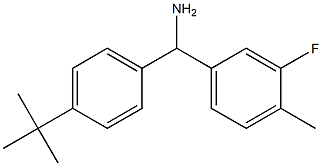 (4-tert-butylphenyl)(3-fluoro-4-methylphenyl)methanamine Structure