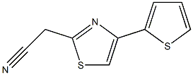(4-thien-2-yl-1,3-thiazol-2-yl)acetonitrile 구조식 이미지