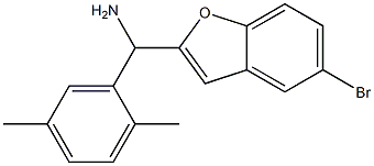 (5-bromo-1-benzofuran-2-yl)(2,5-dimethylphenyl)methanamine 구조식 이미지