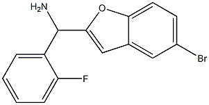 (5-bromo-1-benzofuran-2-yl)(2-fluorophenyl)methanamine Structure