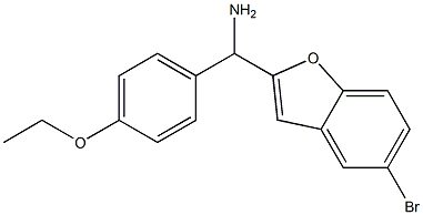 (5-bromo-1-benzofuran-2-yl)(4-ethoxyphenyl)methanamine 구조식 이미지