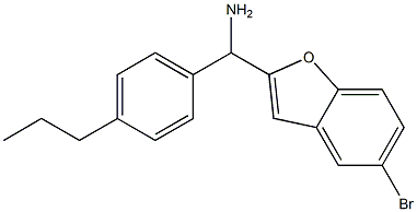 (5-bromo-1-benzofuran-2-yl)(4-propylphenyl)methanamine 구조식 이미지