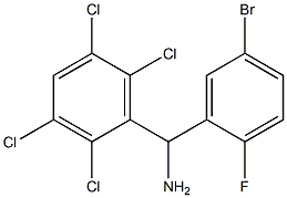 (5-bromo-2-fluorophenyl)(2,3,5,6-tetrachlorophenyl)methanamine 구조식 이미지