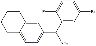 (5-bromo-2-fluorophenyl)(5,6,7,8-tetrahydronaphthalen-2-yl)methanamine Structure