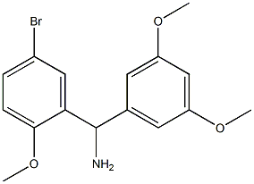 (5-bromo-2-methoxyphenyl)(3,5-dimethoxyphenyl)methanamine Structure