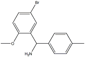 (5-bromo-2-methoxyphenyl)(4-methylphenyl)methanamine 구조식 이미지