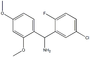 (5-chloro-2-fluorophenyl)(2,4-dimethoxyphenyl)methanamine Structure
