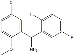 (5-chloro-2-methoxyphenyl)(2,5-difluorophenyl)methanamine 구조식 이미지