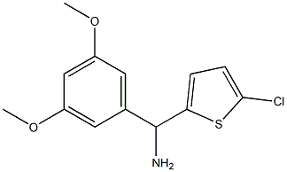(5-chlorothiophen-2-yl)(3,5-dimethoxyphenyl)methanamine Structure