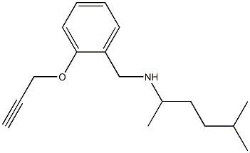 (5-methylhexan-2-yl)({[2-(prop-2-yn-1-yloxy)phenyl]methyl})amine Structure