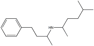 (5-methylhexan-2-yl)(4-phenylbutan-2-yl)amine Structure