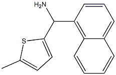 (5-methylthiophen-2-yl)(naphthalen-1-yl)methanamine 구조식 이미지