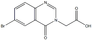 (6-bromo-4-oxoquinazolin-3(4H)-yl)acetic acid Structure