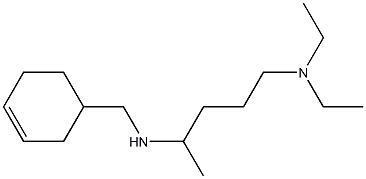 (cyclohex-3-en-1-ylmethyl)[5-(diethylamino)pentan-2-yl]amine Structure