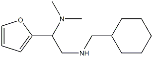(cyclohexylmethyl)[2-(dimethylamino)-2-(furan-2-yl)ethyl]amine Structure