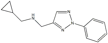 (cyclopropylmethyl)[(2-phenyl-2H-1,2,3-triazol-4-yl)methyl]amine 구조식 이미지