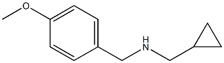 (cyclopropylmethyl)[(4-methoxyphenyl)methyl]amine Structure