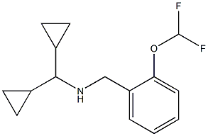(dicyclopropylmethyl)({[2-(difluoromethoxy)phenyl]methyl})amine 구조식 이미지