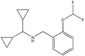 (dicyclopropylmethyl)({[2-(difluoromethoxy)phenyl]methyl})amine Structure