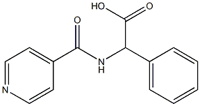 (isonicotinoylamino)(phenyl)acetic acid 구조식 이미지