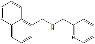 (naphthalen-1-ylmethyl)(pyridin-2-ylmethyl)amine 구조식 이미지