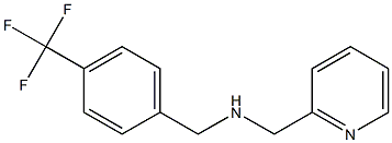 (pyridin-2-ylmethyl)({[4-(trifluoromethyl)phenyl]methyl})amine Structure