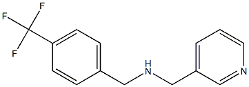 (pyridin-3-ylmethyl)({[4-(trifluoromethyl)phenyl]methyl})amine 구조식 이미지