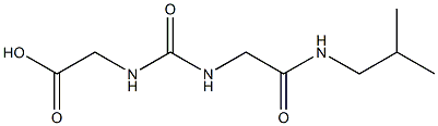 [({[2-(isobutylamino)-2-oxoethyl]amino}carbonyl)amino]acetic acid 구조식 이미지