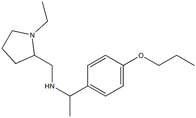 [(1-ethylpyrrolidin-2-yl)methyl][1-(4-propoxyphenyl)ethyl]amine 구조식 이미지