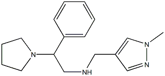 [(1-methyl-1H-pyrazol-4-yl)methyl][2-phenyl-2-(pyrrolidin-1-yl)ethyl]amine 구조식 이미지