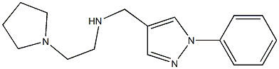 [(1-phenyl-1H-pyrazol-4-yl)methyl][2-(pyrrolidin-1-yl)ethyl]amine Structure