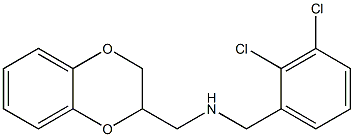[(2,3-dichlorophenyl)methyl](2,3-dihydro-1,4-benzodioxin-2-ylmethyl)amine Structure