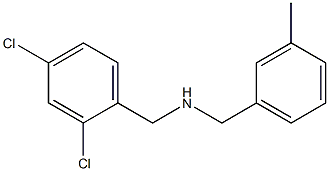 [(2,4-dichlorophenyl)methyl][(3-methylphenyl)methyl]amine 구조식 이미지