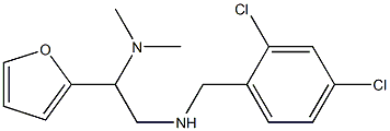 [(2,4-dichlorophenyl)methyl][2-(dimethylamino)-2-(furan-2-yl)ethyl]amine 구조식 이미지