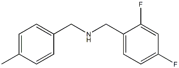 [(2,4-difluorophenyl)methyl][(4-methylphenyl)methyl]amine 구조식 이미지