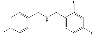 [(2,4-difluorophenyl)methyl][1-(4-fluorophenyl)ethyl]amine Structure