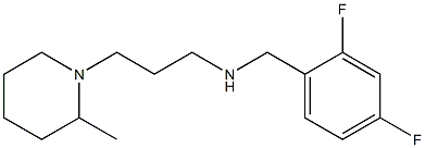 [(2,4-difluorophenyl)methyl][3-(2-methylpiperidin-1-yl)propyl]amine 구조식 이미지