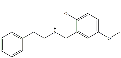 [(2,5-dimethoxyphenyl)methyl](2-phenylethyl)amine Structure