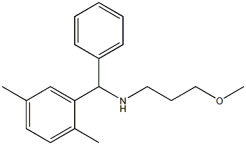 [(2,5-dimethylphenyl)(phenyl)methyl](3-methoxypropyl)amine Structure