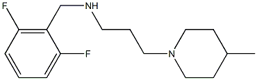 [(2,6-difluorophenyl)methyl][3-(4-methylpiperidin-1-yl)propyl]amine Structure