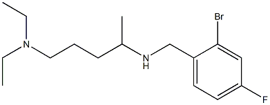 [(2-bromo-4-fluorophenyl)methyl][5-(diethylamino)pentan-2-yl]amine 구조식 이미지