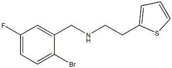 [(2-bromo-5-fluorophenyl)methyl][2-(thiophen-2-yl)ethyl]amine 구조식 이미지