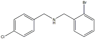 [(2-bromophenyl)methyl][(4-chlorophenyl)methyl]amine Structure