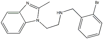 [(2-bromophenyl)methyl][2-(2-methyl-1H-1,3-benzodiazol-1-yl)ethyl]amine 구조식 이미지