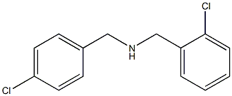 [(2-chlorophenyl)methyl][(4-chlorophenyl)methyl]amine Structure