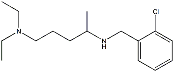 [(2-chlorophenyl)methyl][5-(diethylamino)pentan-2-yl]amine Structure