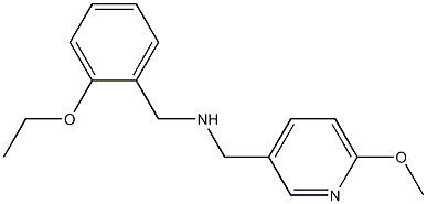 [(2-ethoxyphenyl)methyl][(6-methoxypyridin-3-yl)methyl]amine Structure