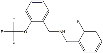 [(2-fluorophenyl)methyl]({[2-(trifluoromethoxy)phenyl]methyl})amine 구조식 이미지