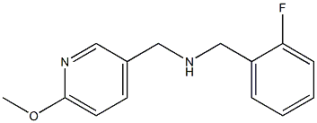 [(2-fluorophenyl)methyl][(6-methoxypyridin-3-yl)methyl]amine 구조식 이미지